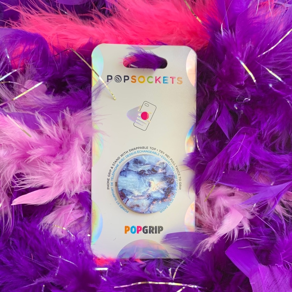 NWT PopSocket Blue Marble Swappable